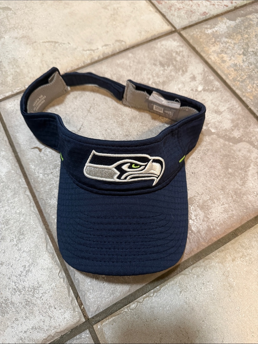 Adult Seattle Seahawks Navy Visor with Team Emblem